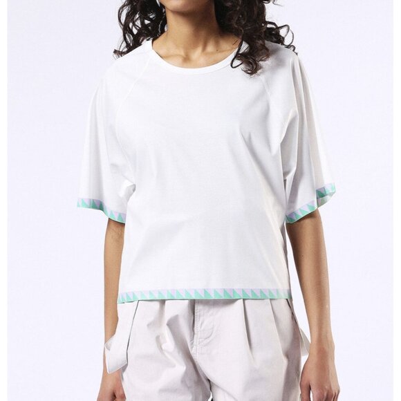 $78 Diesel Women’s T-Bren Short A T-Shirt Loose Oversized Fit Size 2XS - Picture 4 of 13